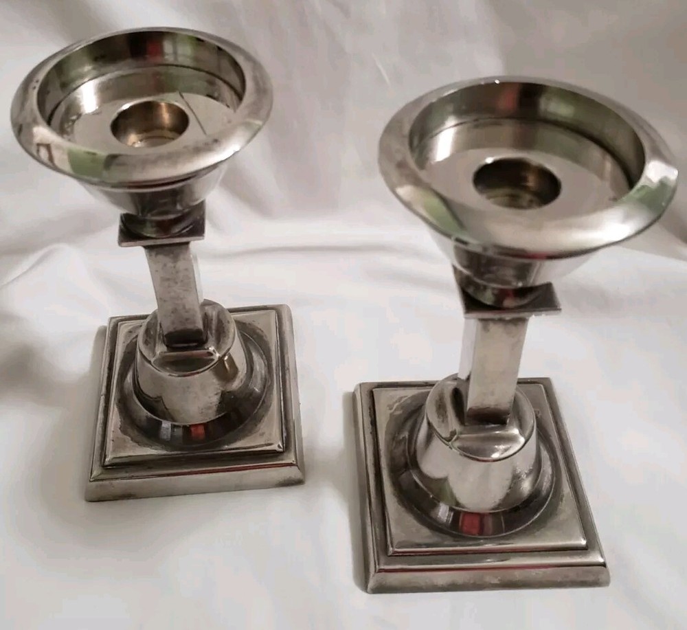 Vintage Silverplate Candlestick Holders