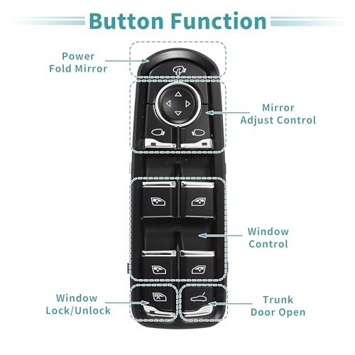 Front Left Driver Side Power Window Switch Window Control Switch Fit for