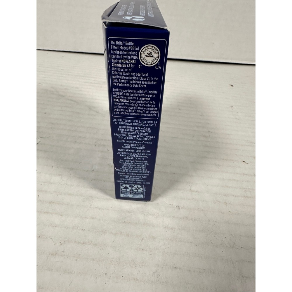 Brita Water Bottle Replacement Filters 3 Count 6 Month Pack Model BB06 New
