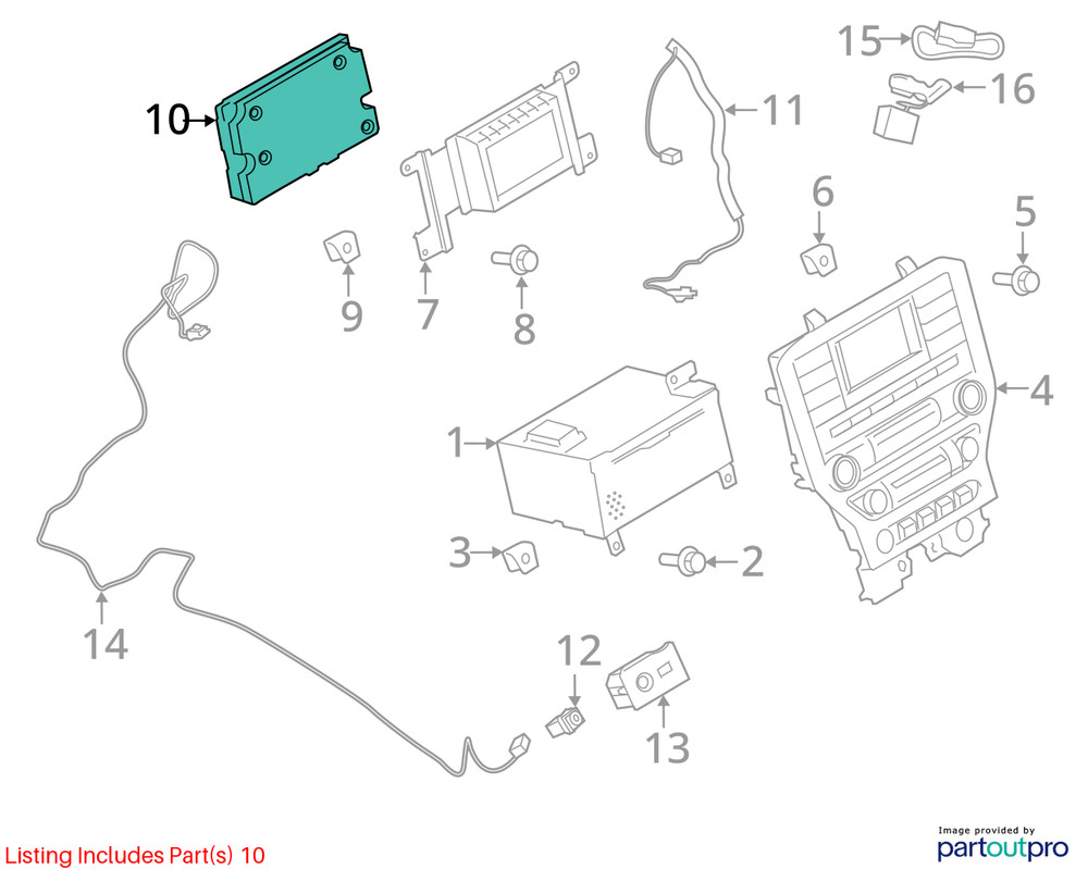 Chassis ECM Communication Voice Recognition Sync Module Fits 16-17 FOCUS 980743