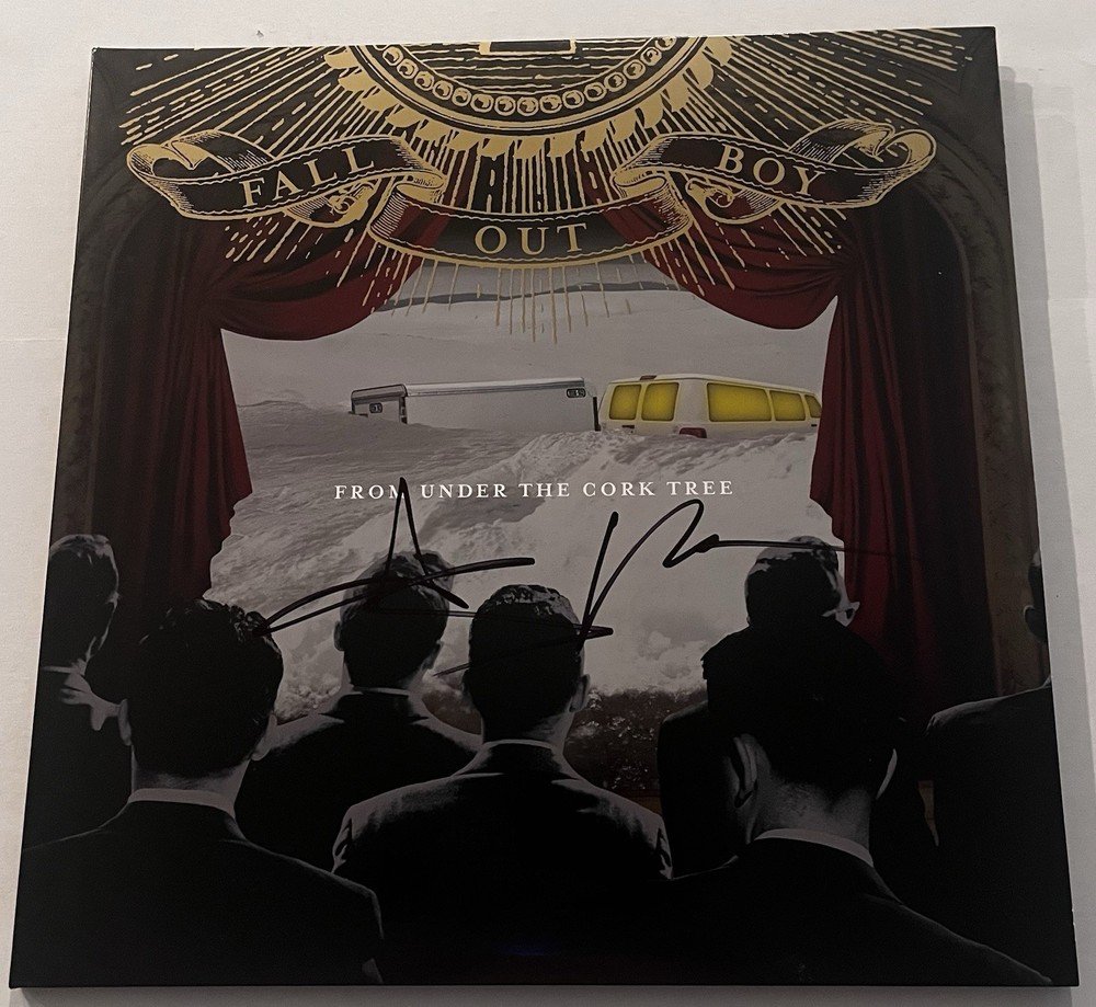 FALL OUT BOY SIGNED FROM UNDER THE CORK TREE LP VINYL RECORD PATRICK STUMP JSA