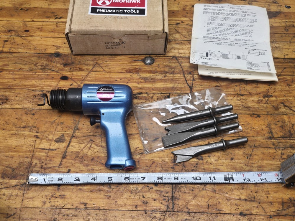 Mohawk Tool Air Hammer Chisel Set No 728 Unused