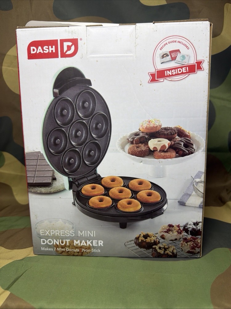 Used- Dash Express Mini Donut Maker - makes 7 mini donuts