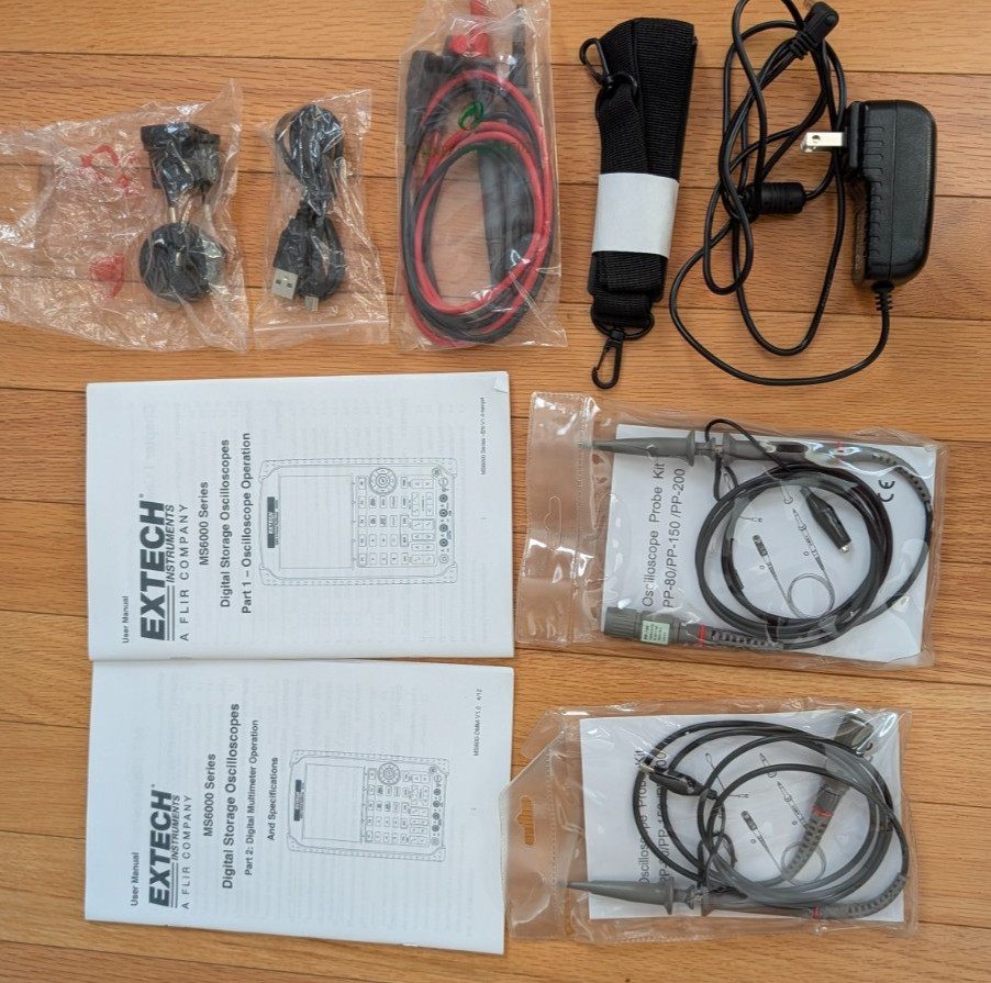 EXTECH MS6100 OSCILOSCOPE NOS 100MHZ 2CH