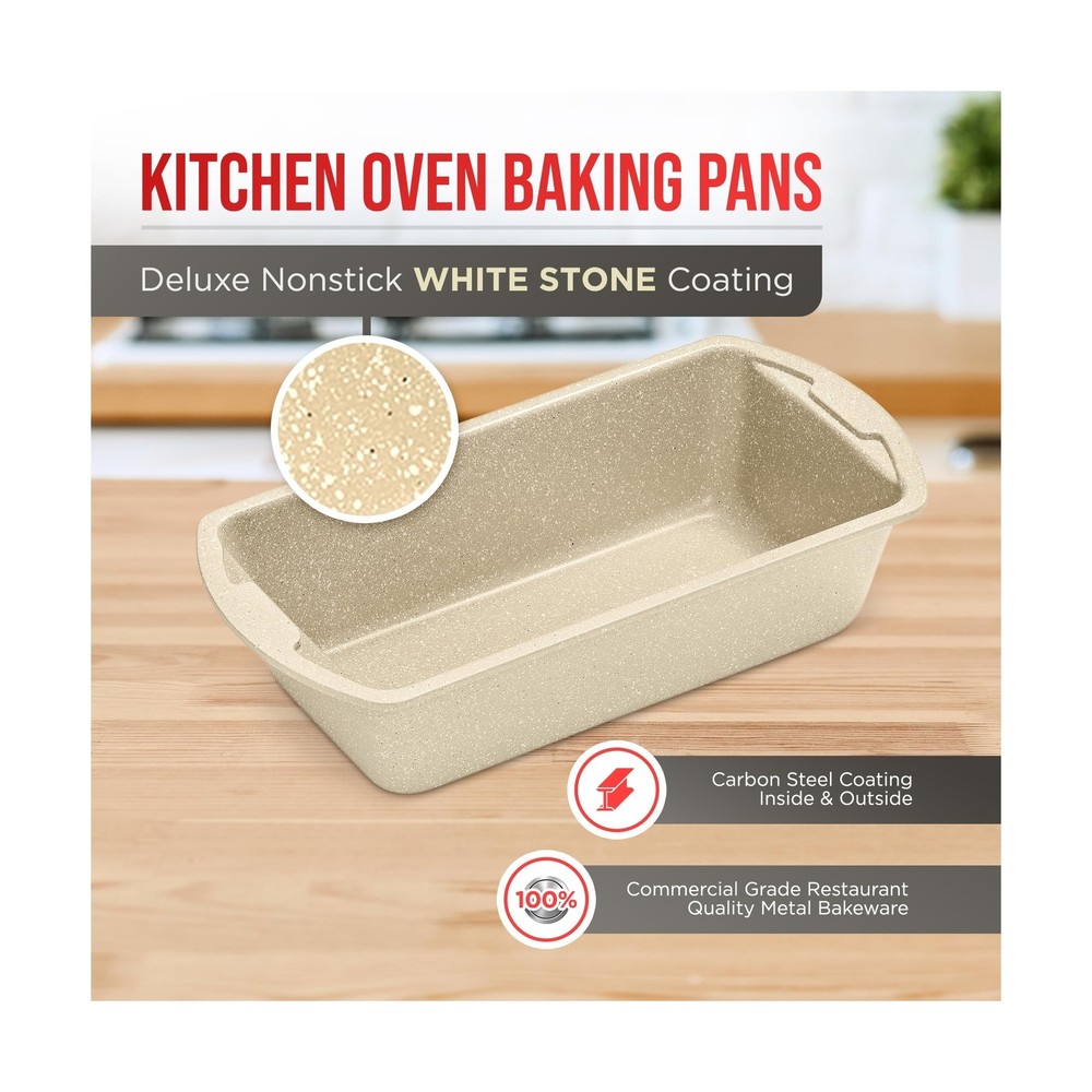 Bakken Swiss - Bakeware Set – 6 Piece – Stackable, Deluxe, Non-Stick