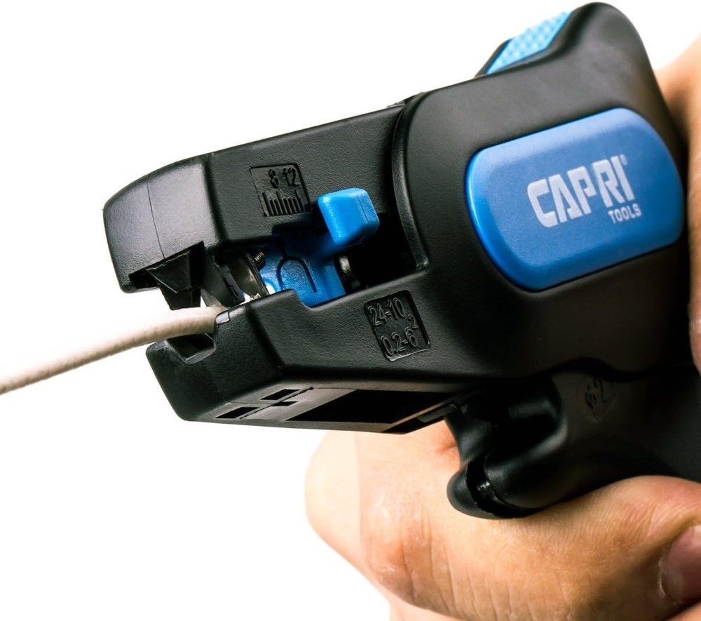 Capri Tools 20011 Automatic Wire Stripper and Cutter Small, Blue/Black