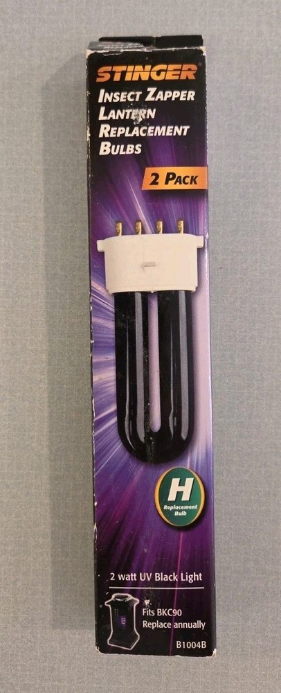 STINGER Insect Zapper B1004B-CAN 2 Pack Replacement H Bulbs BCK90 Black Light