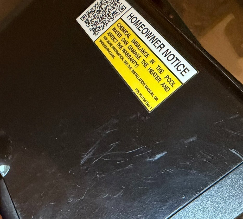 Pre-Owned RAYPAK Control Bezel Housing w/ Decal and Switch NO Board included