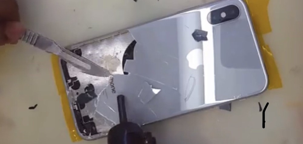 BLADE KNIFE STEEL PRY TOOL FOR IPHONE 8 X PLUS BACK BROKEN GLASS REMOVE REPLACE