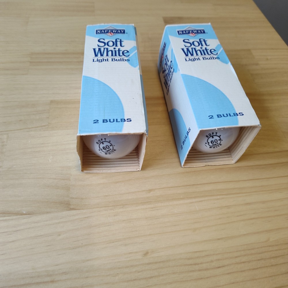 Vintage 90's Safeway Lightbulbs, Unused