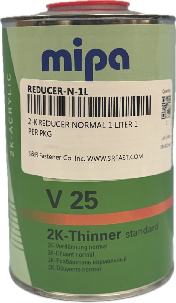 MIPA V-25 2K Normal Thinner, 1 Liter Can