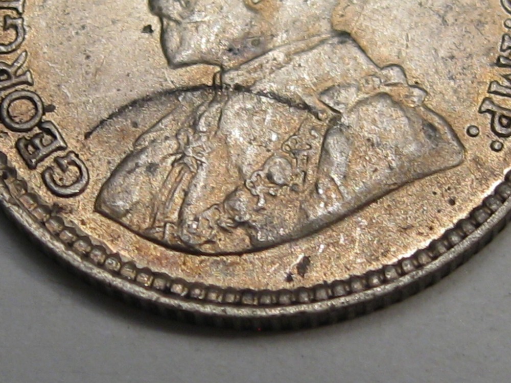 UNC 1918 Silver 5¢ Five Cent CANADA. #11