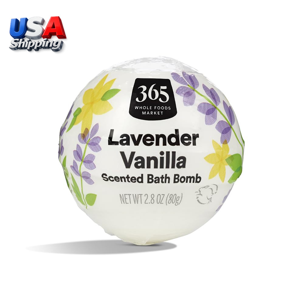 , Fizzing Bath Bomb, Lavender Vanilla, 2.8 Oz