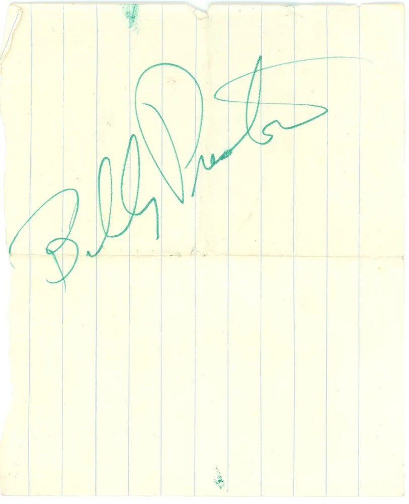 Billy Preston Autograph 1970s