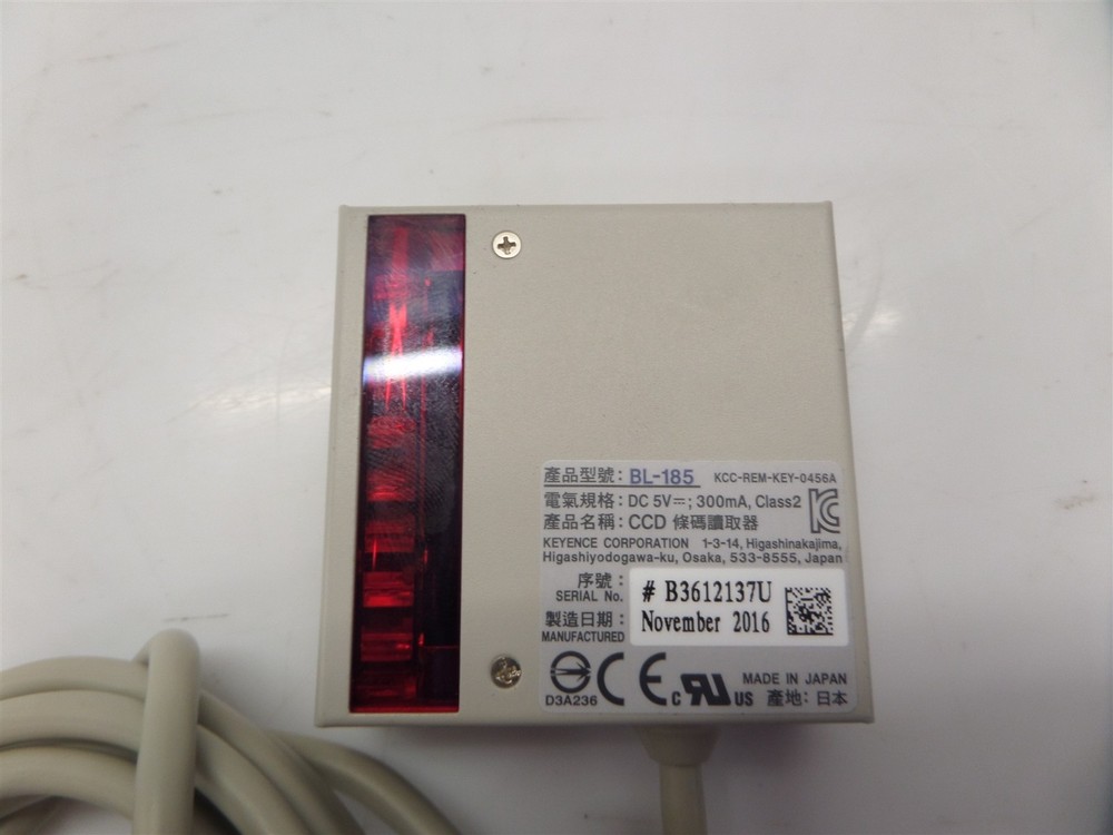 Keyence BL-185 DC 5V Barcode Scanner