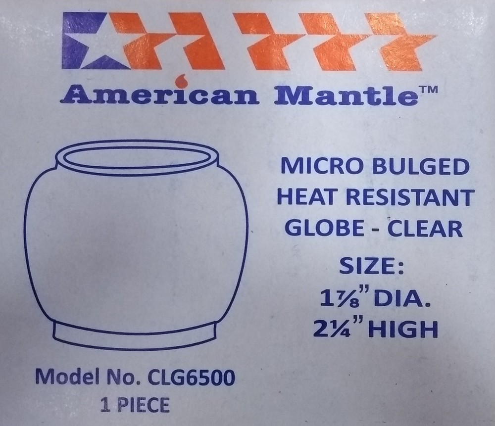 Mini Bulged Globe for PEAK1 Micro Lanterns - CLG6500
