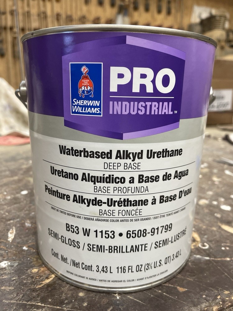 Sherwin Williams Industrial Waterbased Alkyd Urethane/Deep Base/ Semi-Gloss
