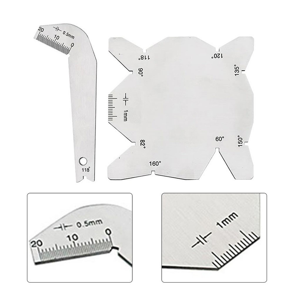 Rust Resistant Measuring Tools Stainless Steel Protractor Set (2 Piece)