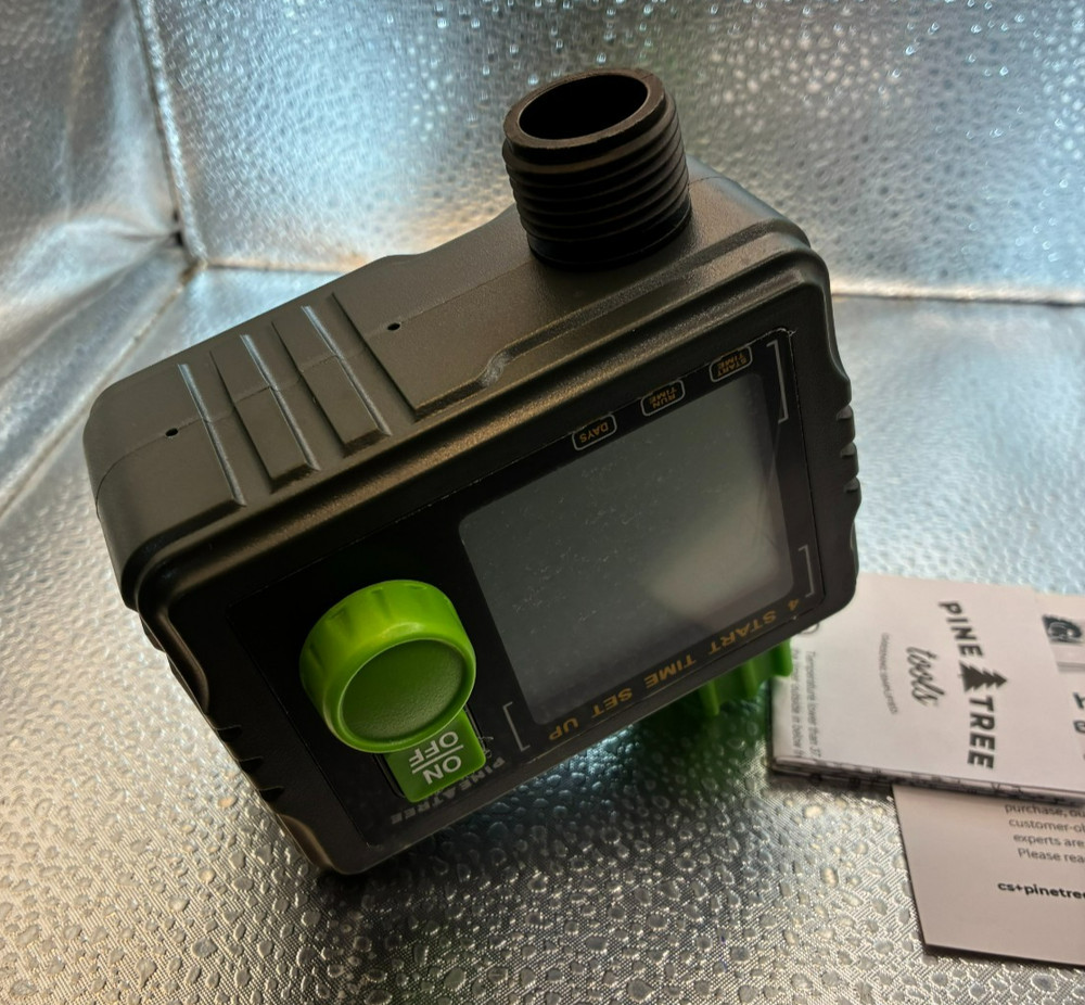 Pine Tree Tools 1-Outlet Hose Timer Automatic Watering Easy Turn Connector