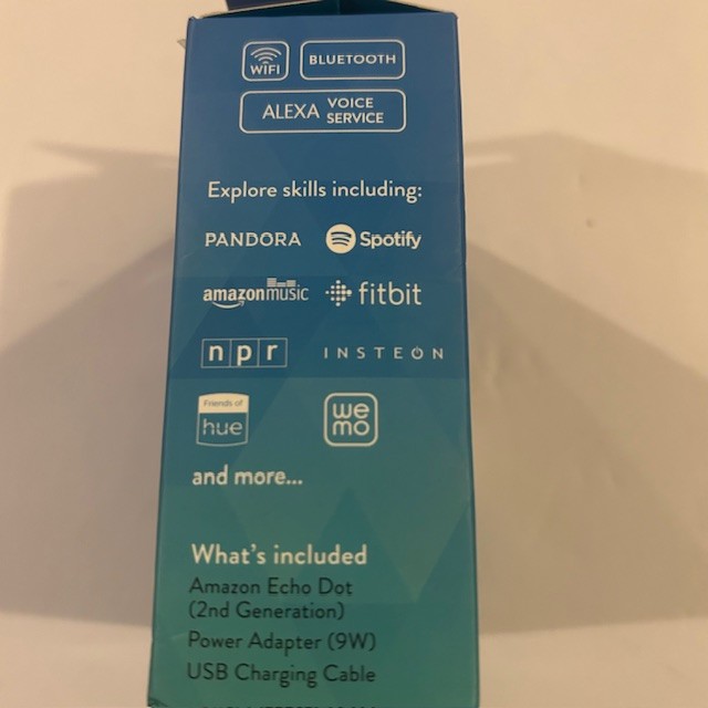 Amazon Echo Dot 2nd Generation White Smart Speaker Bluetooth Alexa