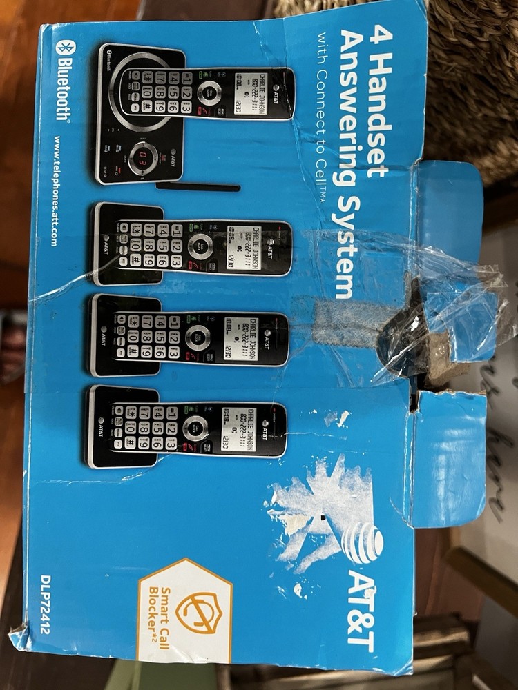 At&T Box Panasonic 4-Handset Answering System