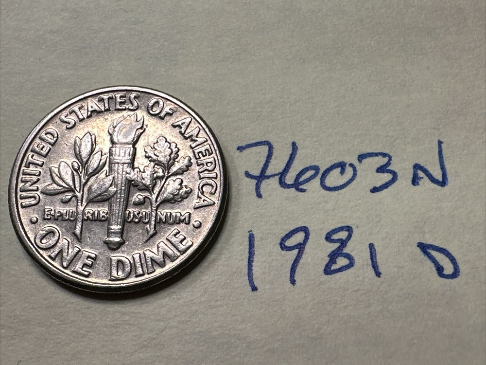 1981 D Roosevelt Dime 10C 7603N