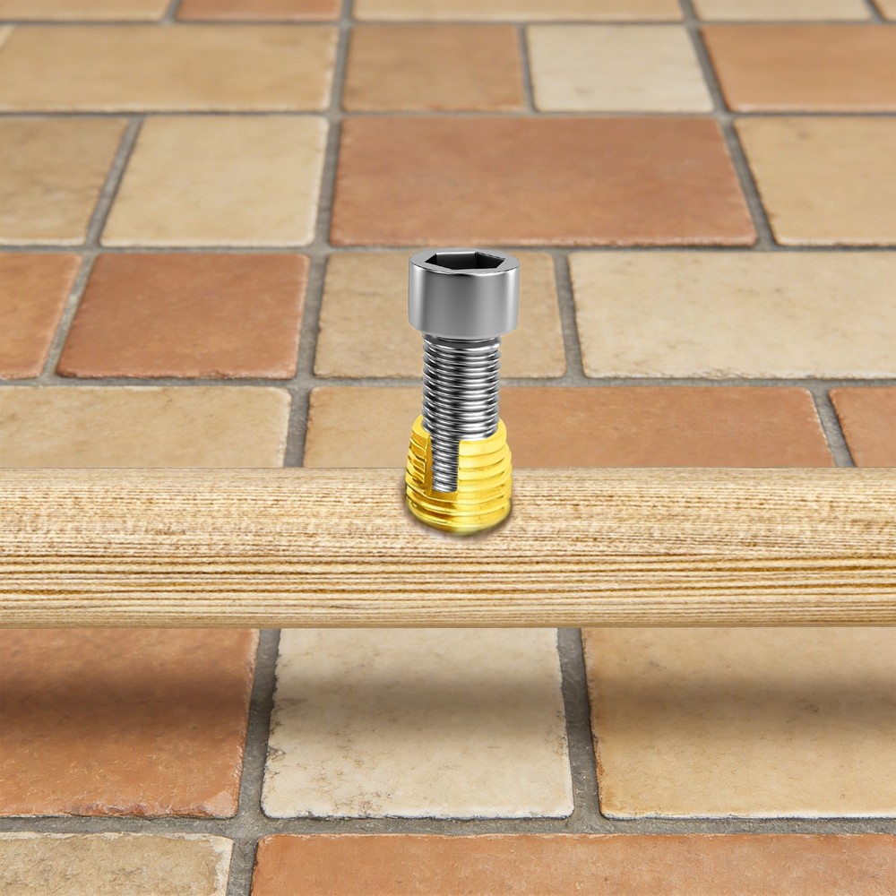 Gold Self Tapping Thread Inserts 50Pcs Set for Thread Repair Tool