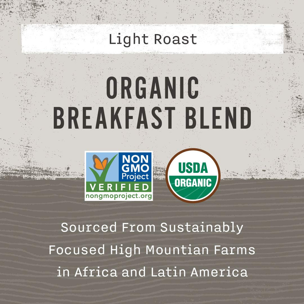 Organic Breakfast Blend Ground Coffee, 12 Oz