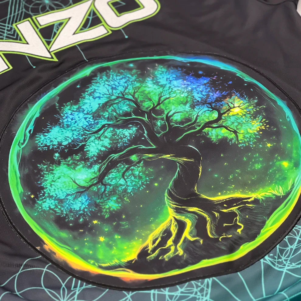 Inzo Quantum Growth Baseball Jersey EDM rave Size M Medium