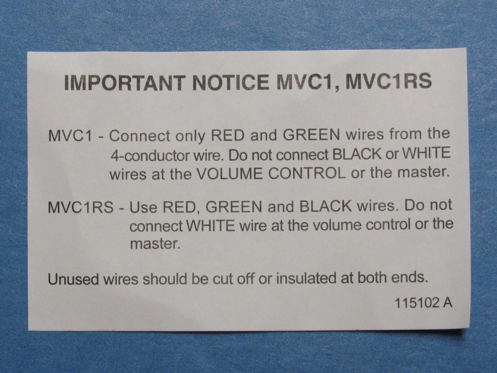 MVC1 - New 45 Ohm Volume Control M&S Systems