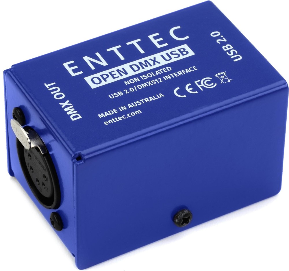 ENTTEC Open DMX USB 512-Ch Non-Isolated DMX Interface
