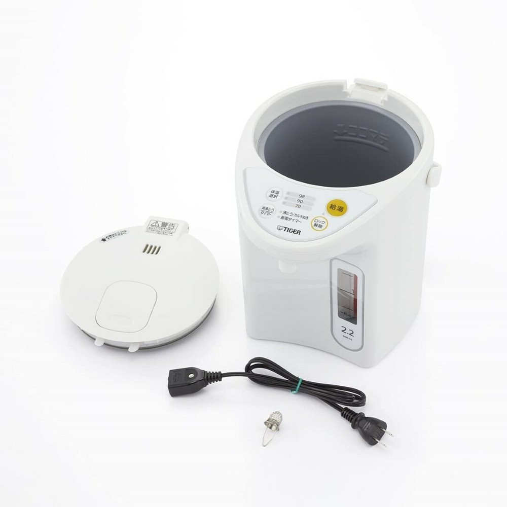 Tiger Thermos Microcomputer Electric Pot 2.2L White PDR-G221-W AC100V 700W