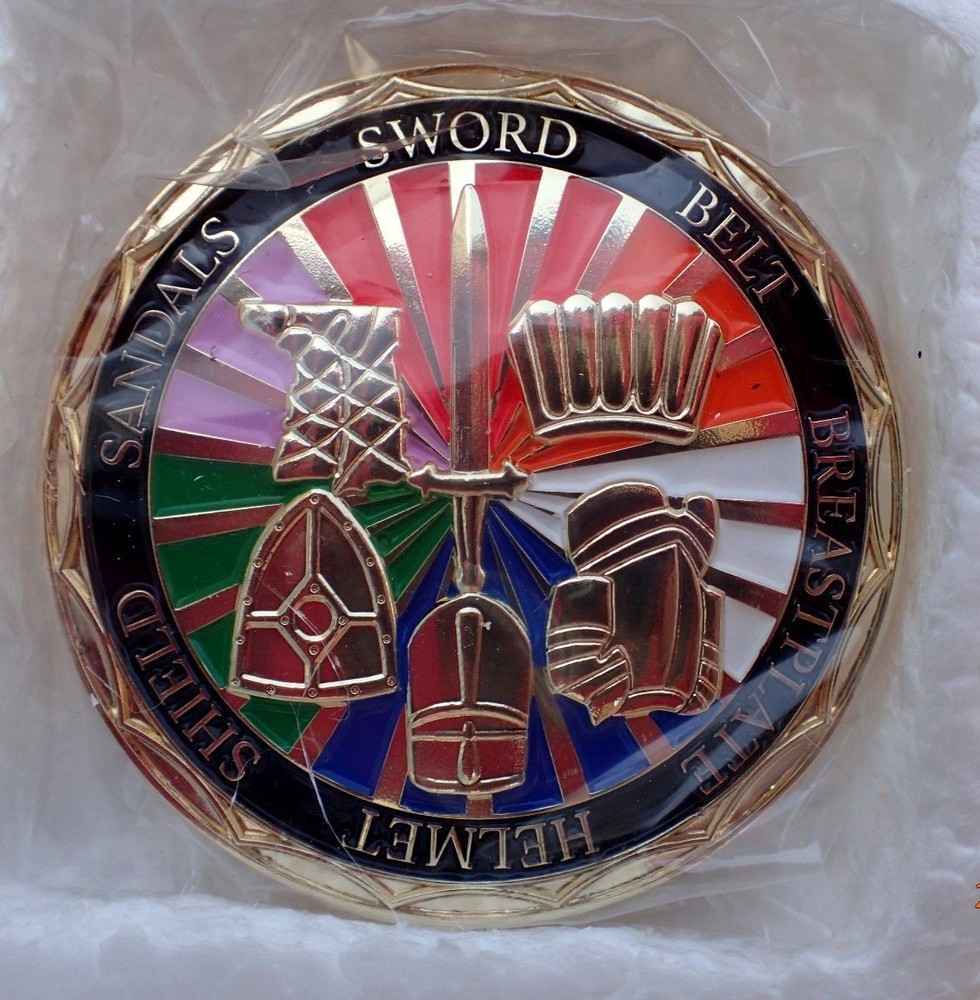 The Lord's Strength Sculpture With Challenge Coins