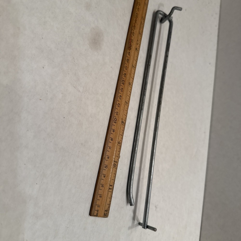 100 PACK 11" MEGA Flip Scan Metal Peg Hooks Pegboard