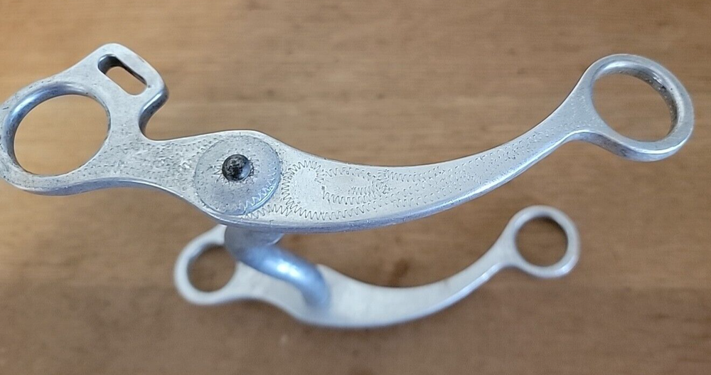 Engraved Ricardo Low Port Horse Bit