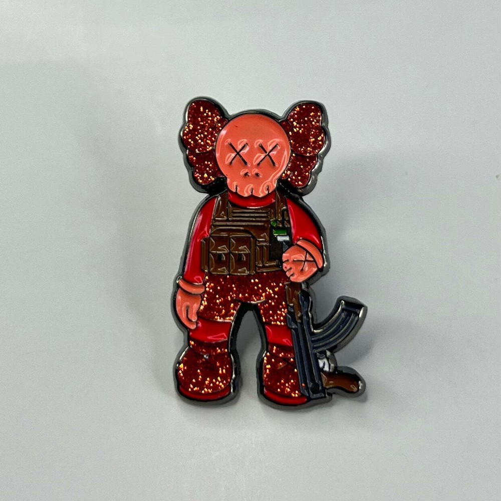 K-A-W-S Red Hat Pin