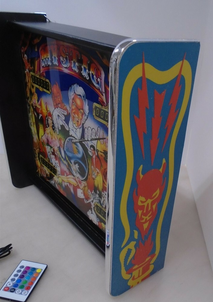 Bally Mystic Pinball Head LED Display light box