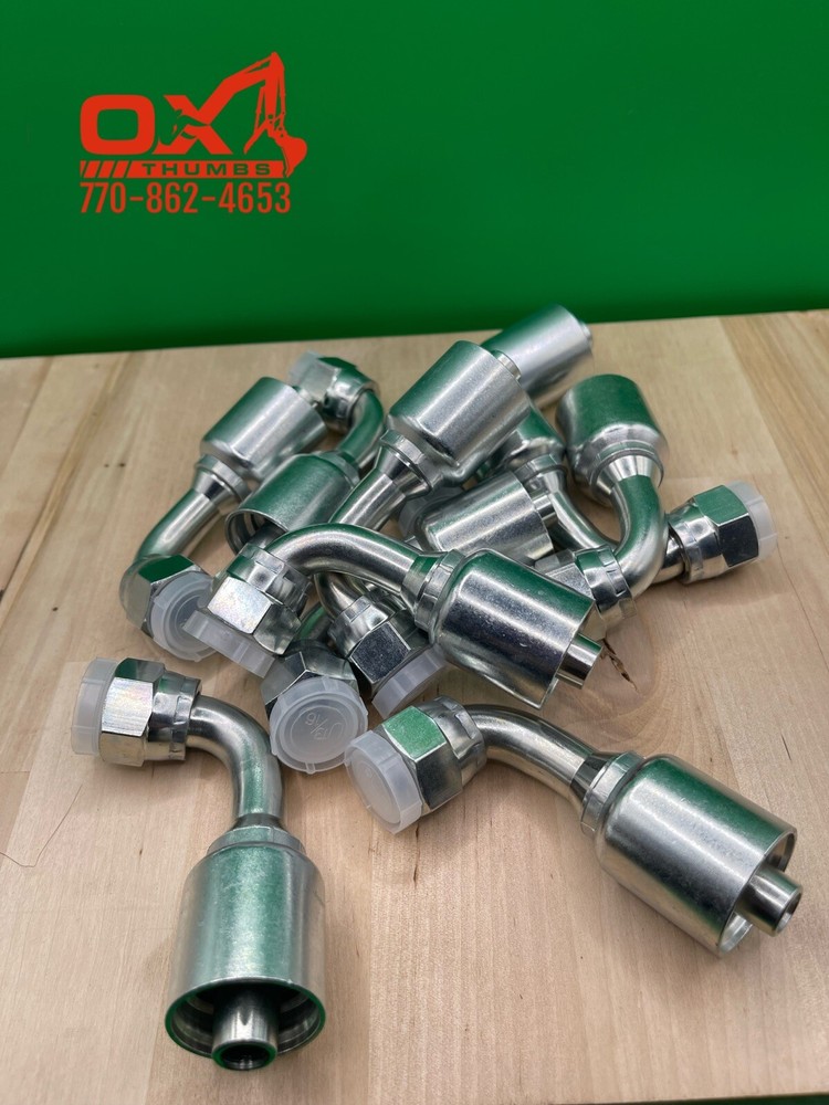 10 Pack Aftermarket Parker 43 Series 1J943-8-8 1/2" ORFS Female 90 To 1/2" Hose