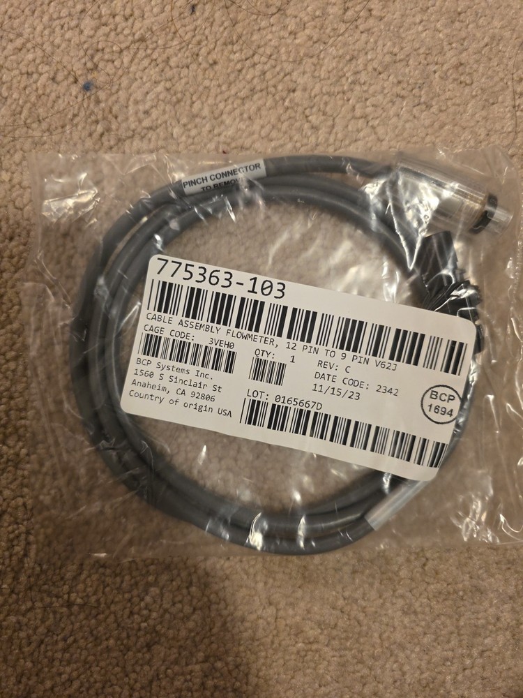Carefusion Cable Assembly Flowmeter 775363