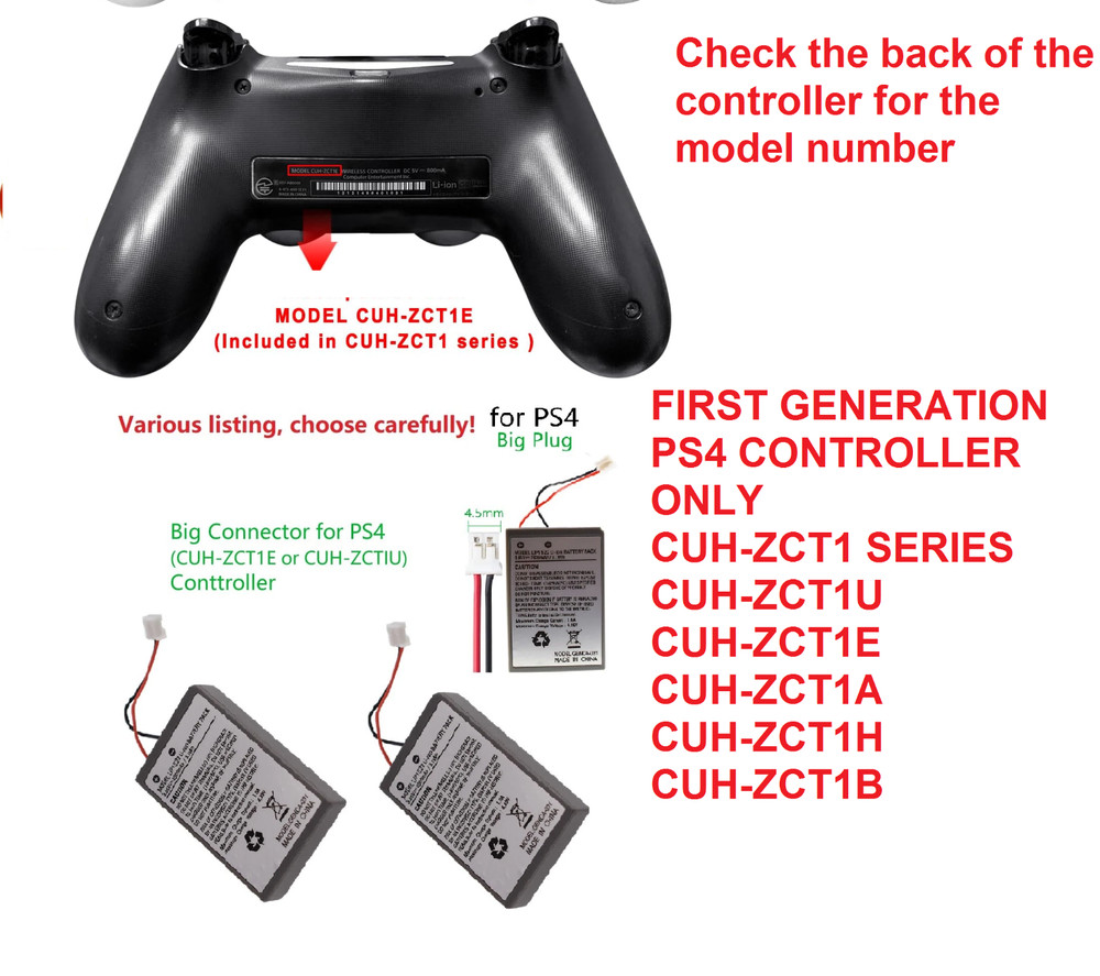 Battery For PS4 PlayStation 4 pro Controller remote first second generation
