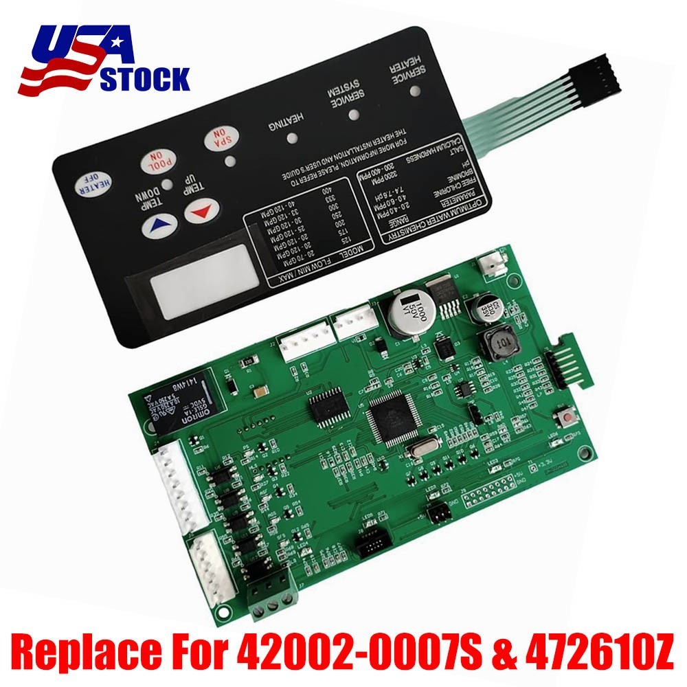 42002-0007S Control Board 472610Z Pad for Pentair MasterTemp Max-E-Therm Heaters