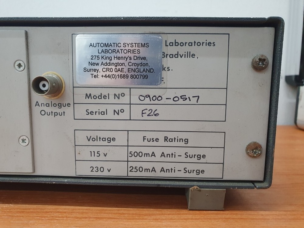 ASL Automatic Systems Laboratories F26 Precision Thermometry Bridge