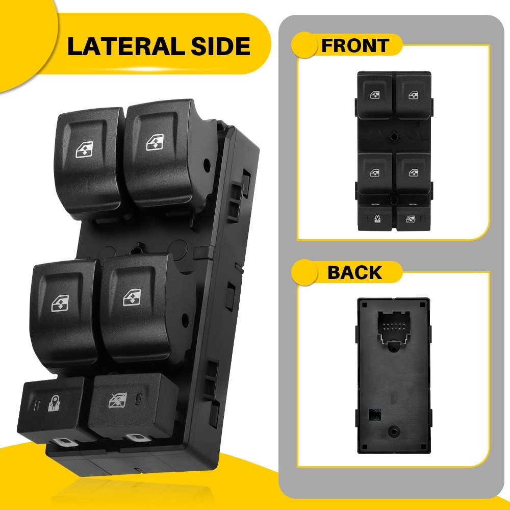 Front Left For CHEVROLET SILVERADO 1500 2500 3500 2014-2019 Window Master Switch