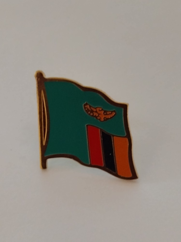 Zambia Flag Small Tack Pin