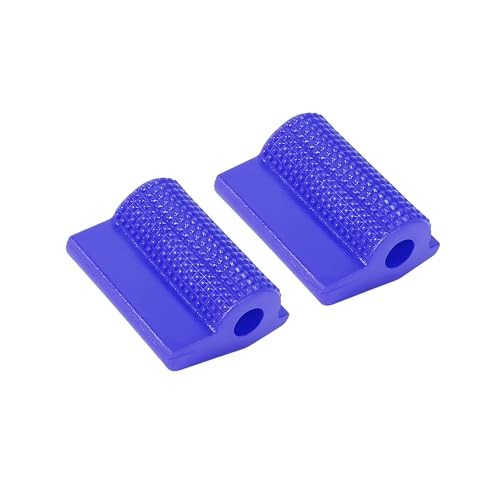 2pcs Universal Blue Gear Shift Shifter Case Boot Protector Cover Rubber Pad