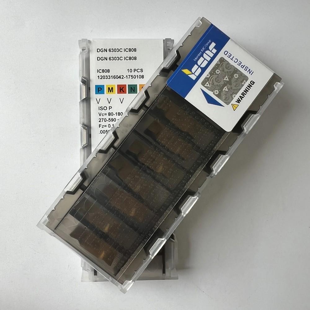 ISCAR / DGN6303C IC808 / Industrial indexable carbide inserts 10 Pcs