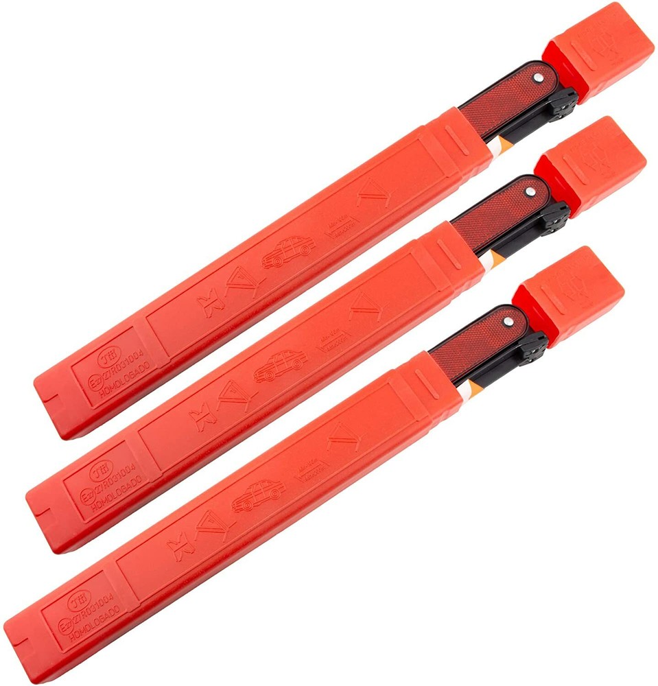 3 Packs Triangle Reflector Safety Triangle Kit Triangle Emergency Warning Frame