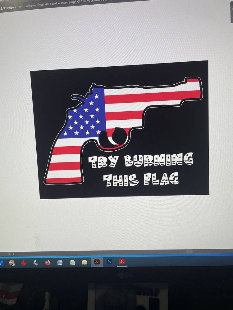Trump USA Flag Decal