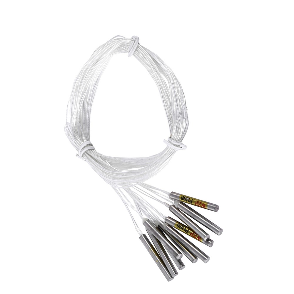 10pcs PT100 Waterproof Sensor Probe For Temperature Controller 4x30mmx50cm Probe