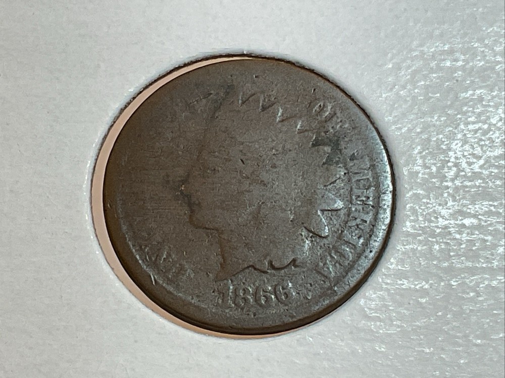1866 Indian Cent pair great value